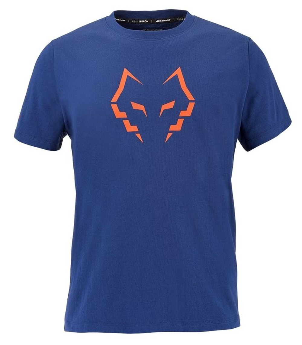 Теннисная футболка Babolat Cotton J.Lebron - blue depths