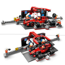 LEGO City - F1 Пит-стоп и механики с болидом Ferrari 60443