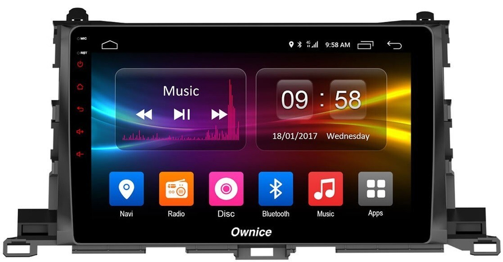 Магнитола для Toyota Highlander 3 2014-2020 - Carmedia OL-1601 QLed, Android 12, TS10, CarPlay, 4G SIM-слот