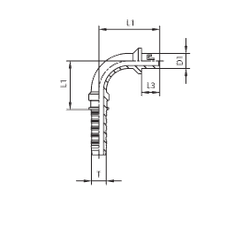 Фитинг DN 12 BEL (Ш) 14 (90)