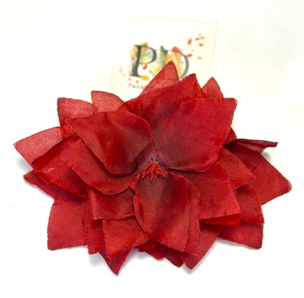 Заколка-автомат Pankigno Design с цветами 6 см