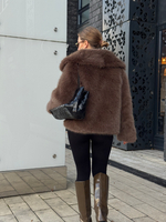 Шуба Slavic girl шоколадный