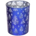 Подсвечник «Сказочная метель» 10*12,5 см, Синий
