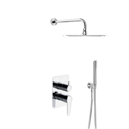 Встраиваемый смеситель для душа с тропическим и ручным душем YPSILON PLUS K6415021