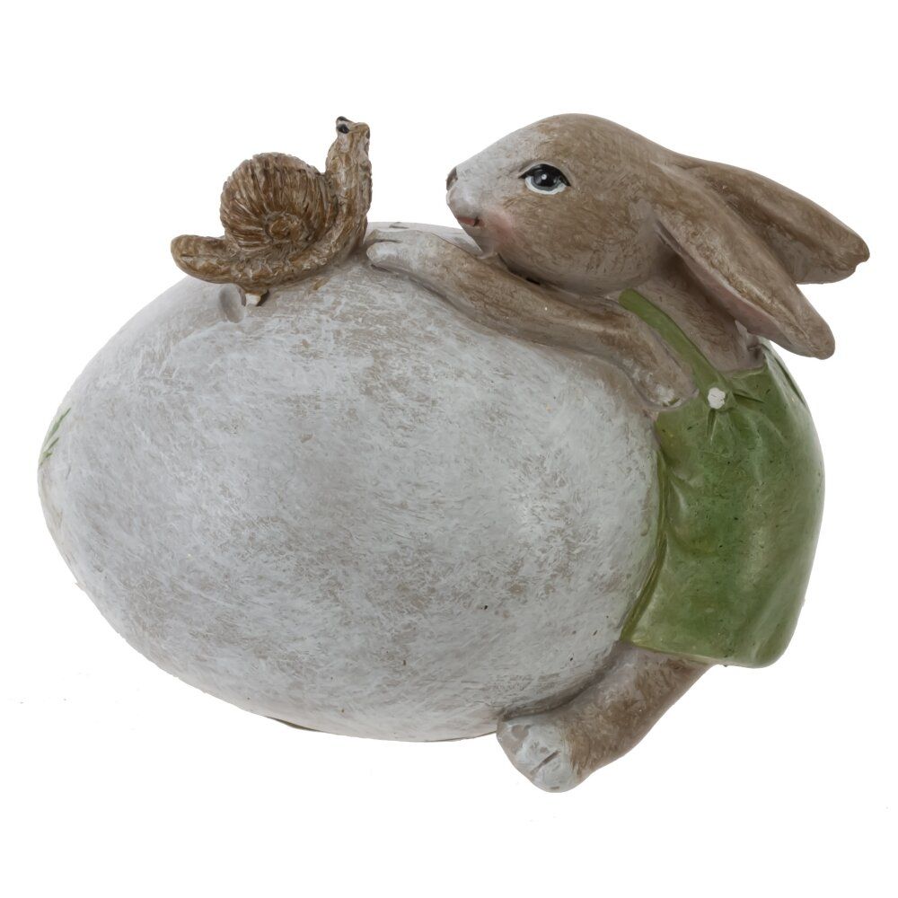 GAEM Фигурка декоративная "Заяц с яйцом", L8 W5 H6,5 см