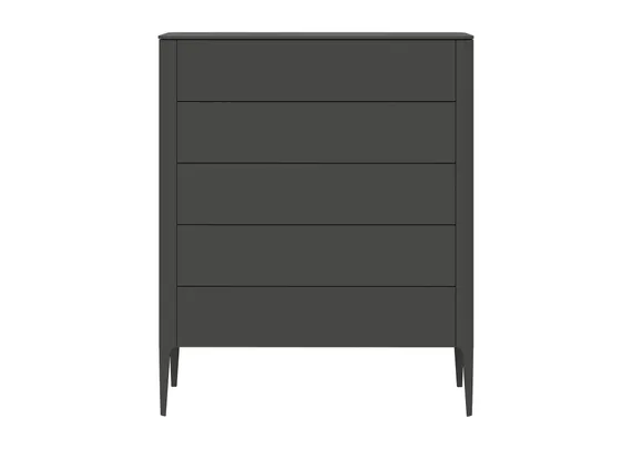 Комод Type 5 ящиков ширина 100 см (темно-серый)