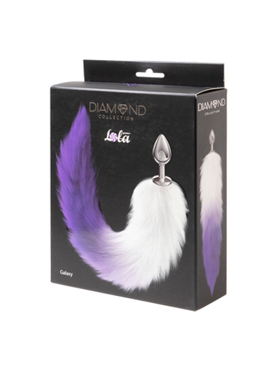 Анальная Пробка с Хвостом Diamond Galaxy Purple 4019-03lola
