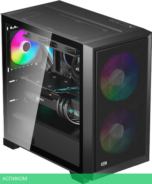 Корпус PCCooler C3D310 BK ARGB без БП (C3D310-BKP2-GL)