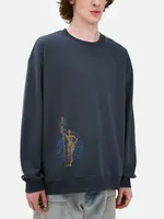 Толстовка Яндекс «Культурный код Москвы» Девушка с веслом серая