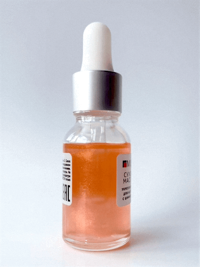 Сухое укрепляющее масло для ногтей с шиммером «Red dehlia». 15 мл.