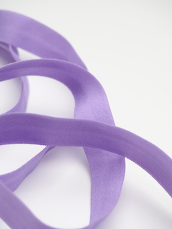 Бейка эластичная яркая лаванда матовая ширина 15 мм