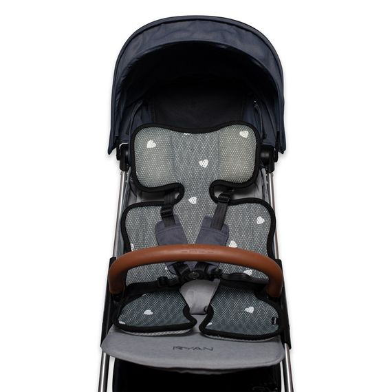 Матрасик сетчатый Organic Factory Звезды, серый