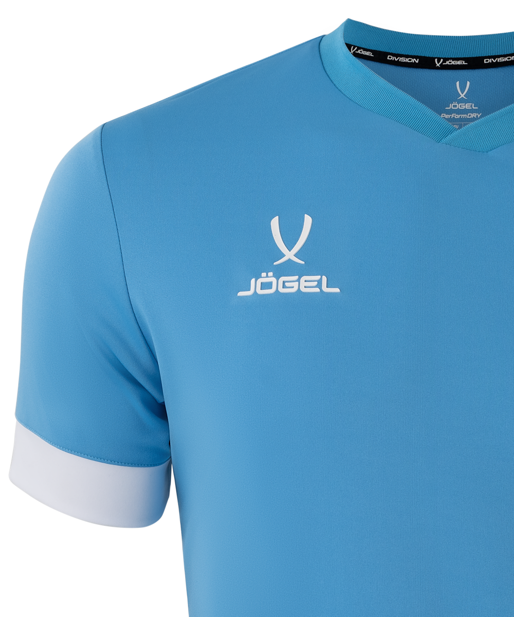 Футболка игровая DIVISION PerFormDRY Union Jersey, голубой/белый/белый