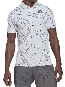 Мужское теннисное поло Adidas Club Graph Polo - white