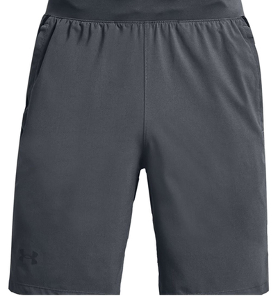 Мужские теннисные шорты Under Armour Men's Launch Run 9" Shorts - pitch gray/black