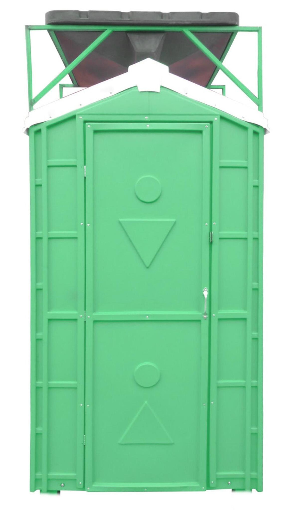 Мобильная Душевая Кабина  Тип1 в сборе Экомарка S-1 (1200x1100x2650см;75кг;зеленый) - арт.561440