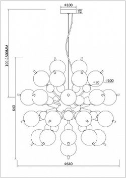 Подвесная люстра Maytoni Bolla MOD133PL-08CH