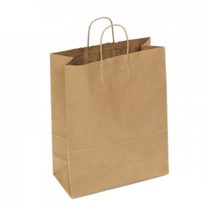 Пакет с кр. руч. б/п 320х200х370 мм крафт