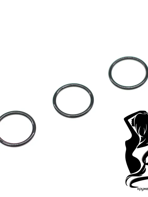 Кольцо Arta-F, 15 мм, металл, черный 170