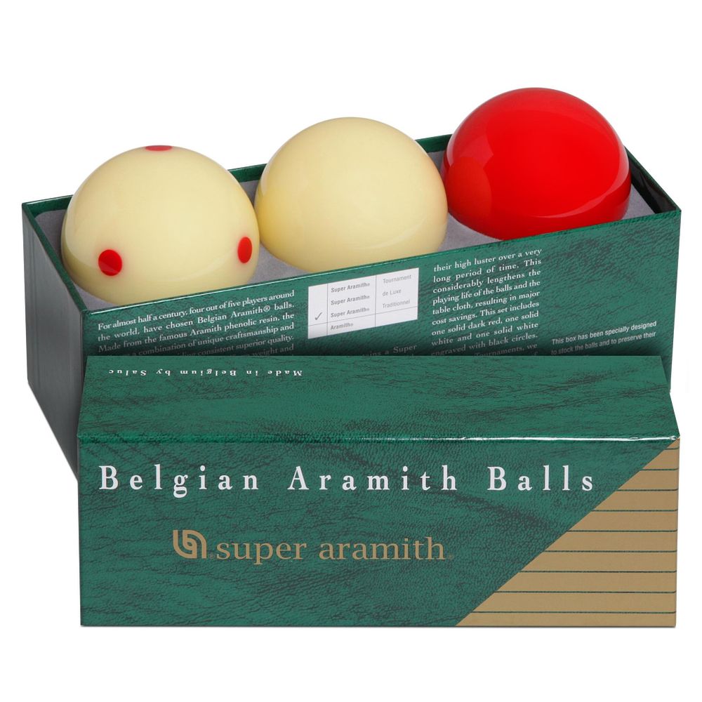 Шары Super Aramith Demonstration Carom ø61,5мм 3шара
