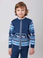 Кофта вязаная на молнии