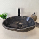 Раковина из речного камня RS-66032 47х36х15 из натурального камня