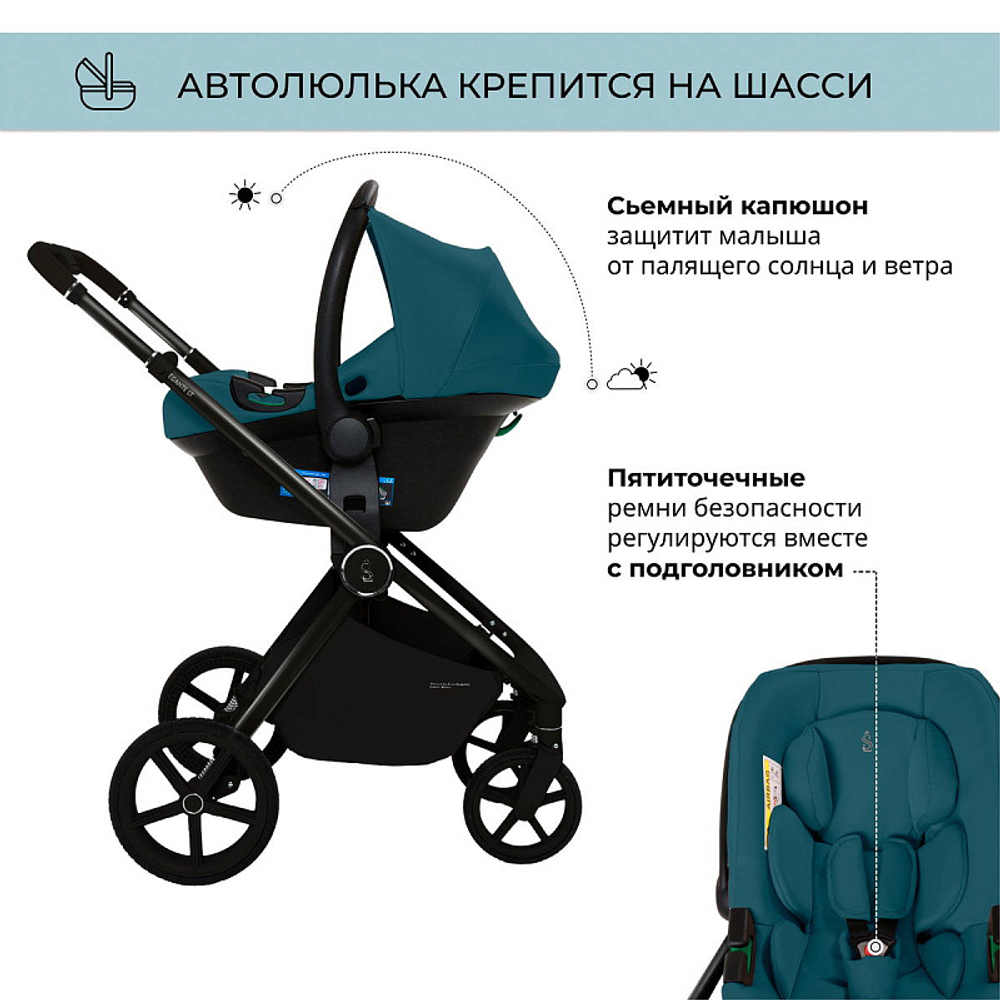 Детская коляска Sweet Baby Elegante 3 в 1 SBL GL Blue