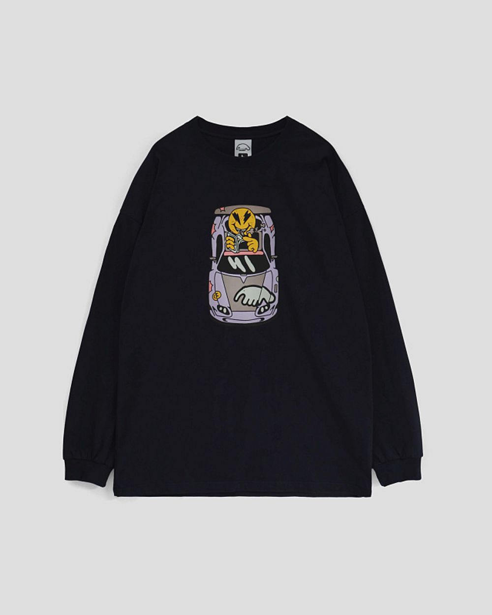 Лонгслив Anteater Car by Vanya Fomin Черный