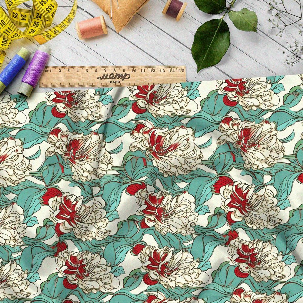 Ткань премиум бифлекс фантазийные вибрации воздуха