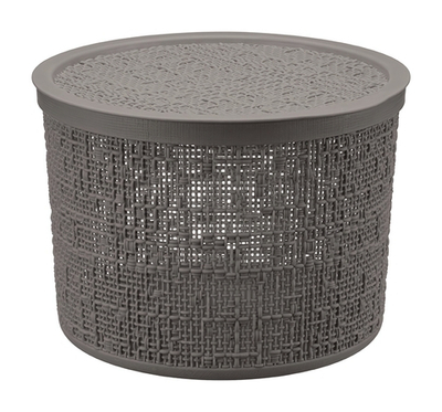 Коробка БЯЗЬ 4,5л с крышкой круглая D=22см М 2329