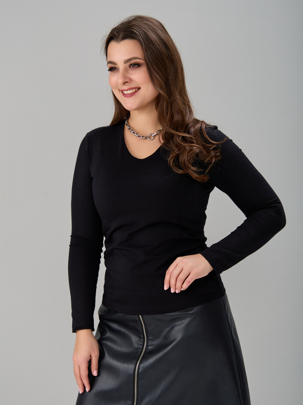 Лонгслив ЛНкл-080/черный