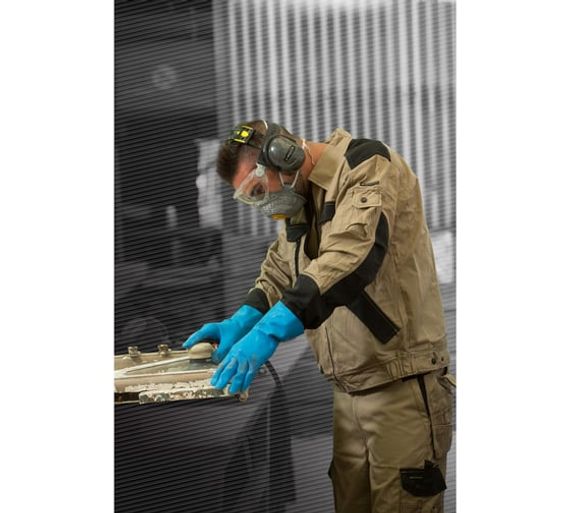 Перчатки латексные VE920 Delta Plus VE920BL09