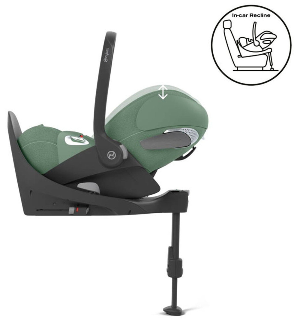Коляска Cybex Priam IV Rosegold complete Cloud T Leaf Green Plus Base T 3 в 1 Peach Pink