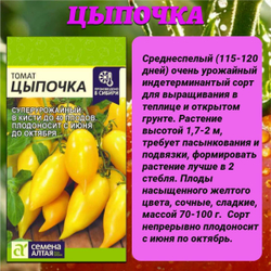Лучшие сорта томата: Кулема, Цыпочка и Бычье сердце. Семена Алтая