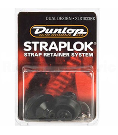 Крепление ремня, черное, 2шт, Dunlop Straplok Dual SLS1033BK