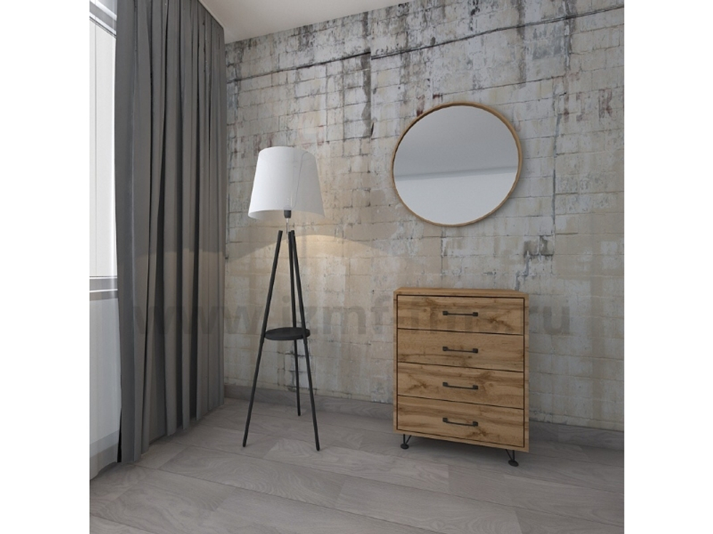 LOFT Опора комода Н-150 RAL 9005, черная