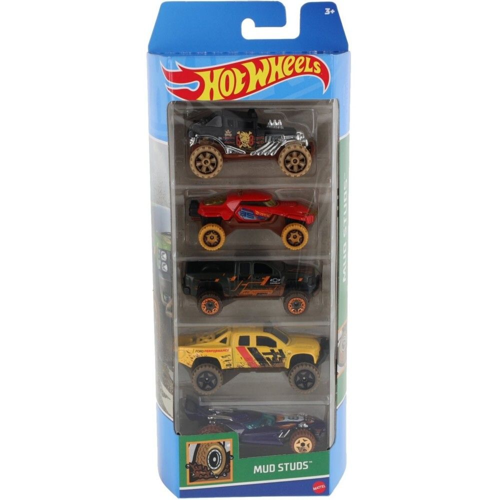 Hot Wheels - Маленькие машинки с грязевыми шипами 5 шт HTV40 / артикул   01806 HTV40  / GTIN 074299018060