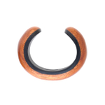 Браслет Nature Bijoux, Cannelle, кафф из дерева байонг, со вставкой из рога, NB26.1-13-44485 (коричн