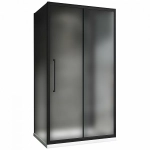 Душевой уголок ABBER Schwarzer Diamant AG30120BMH-S100BM-S100BM 120х100 стекло матовое/профиль черный