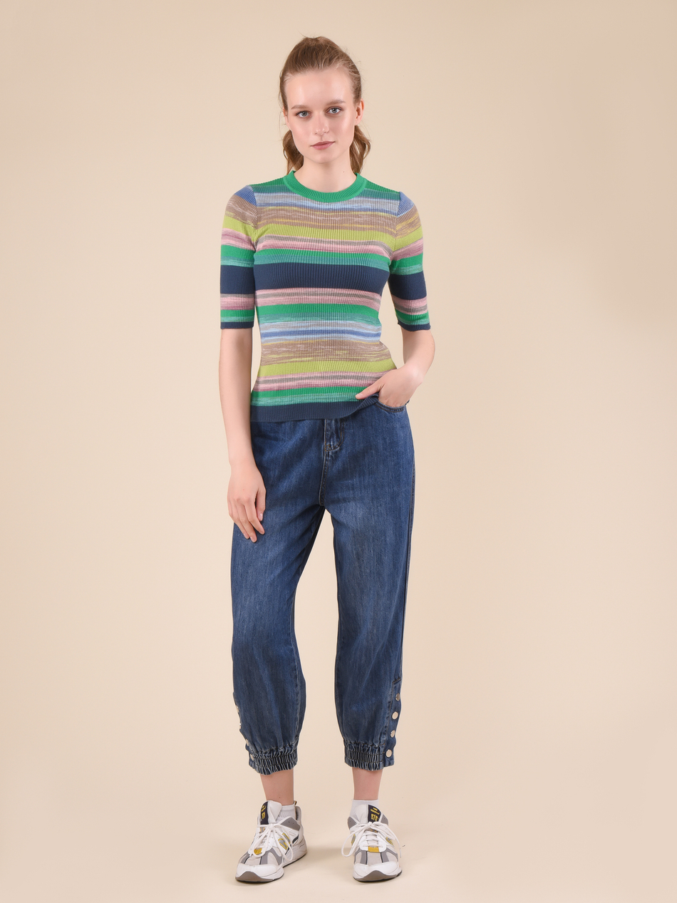 Джемпер женский с коротким рукавом