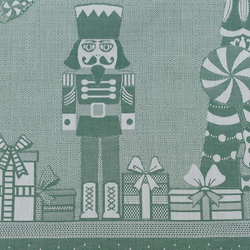 Скатерть 180х180см Tkano Essential New Year Щелкунчик зеленая