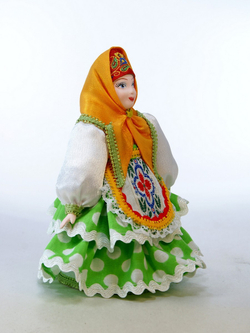 Кукла фарфоровая Русская Матрёшка