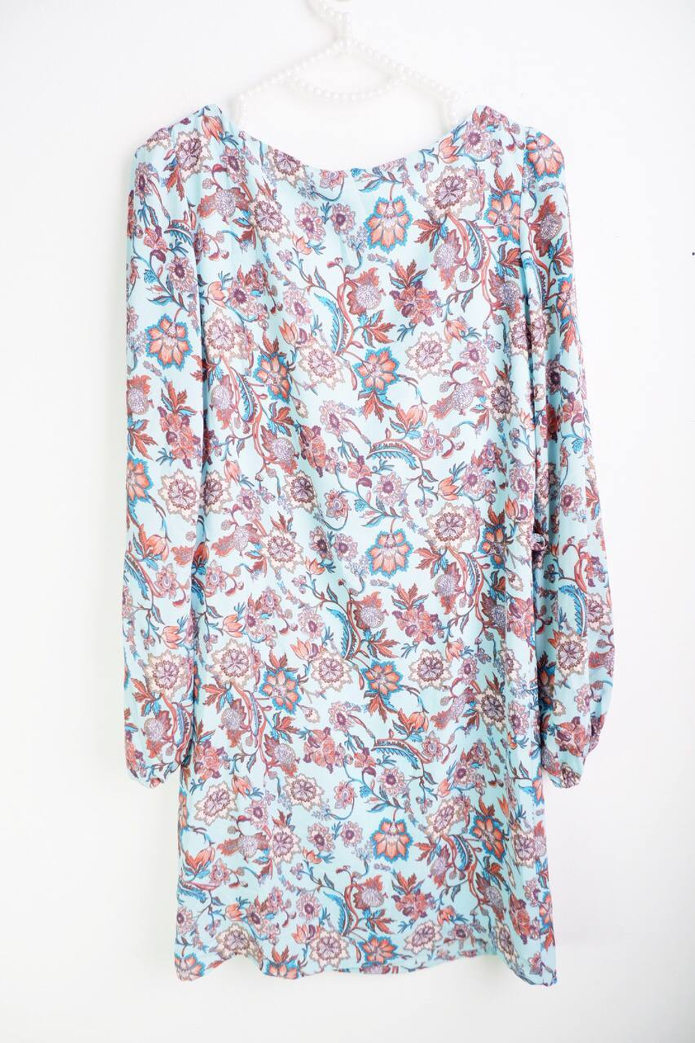 Платье Oodji с красивым принтом, маркировка 34, визуально на 40 размер