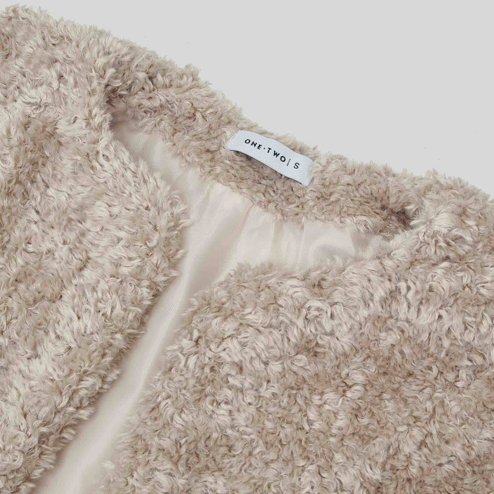 Куртка One Two Faux Fur Beige