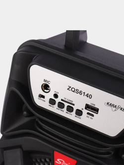 Колонка портативная беспроводная ZQS 6142 с микрофоном