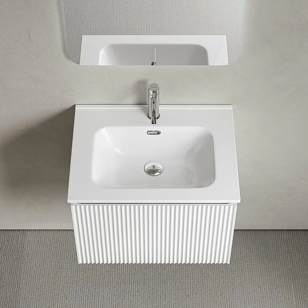 Тумба с раковиной Sancos Snob R 1.0 SNR1.060W/CN7001 Bianco
