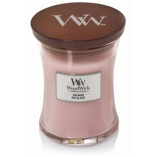 WoodWick Rosewood - Ароматическая свеча с розовым деревом 85 г