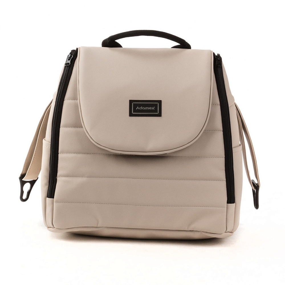 Детская коляска Adamex Locco Light Deluxe 2 в 1 LL-SA07 (СВ.БЕЖЕВАЯ КОЖА)