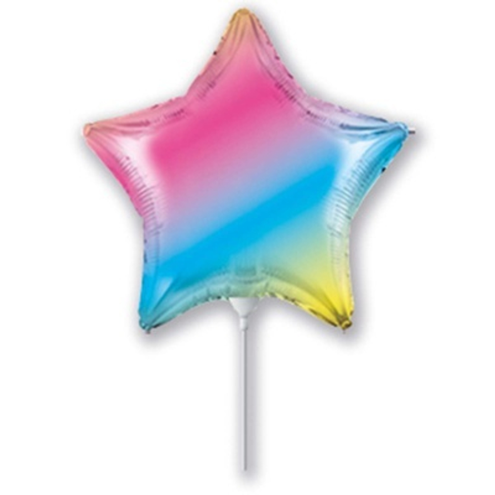 Ф Б/РИС 9" ЗВЕЗДА Металлик Радуга нежная