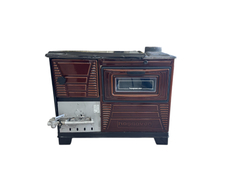 Печь отопительно-варочная комбинированная на дровах и газе Hosseven 5200GD DICLE (МАЖИЛИК) (с двумя духовками с крышкой)